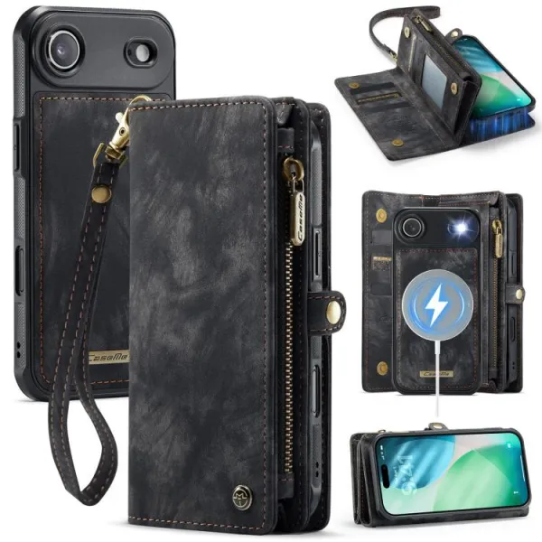 WALLET Ochranný kryt s peňaženkou 2v1 pre Apple iPhone Air čierny