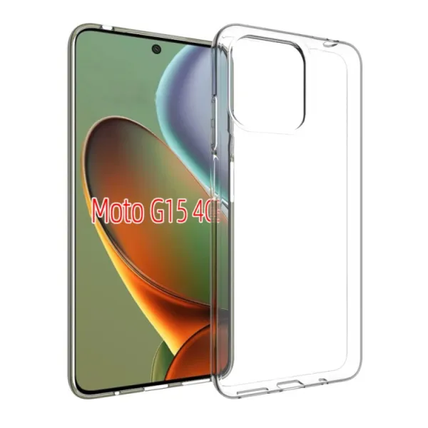 TPU Ochranný kryt pre Motorola Moto G15 / G15 Power / G17 / G17 Power priehľadný