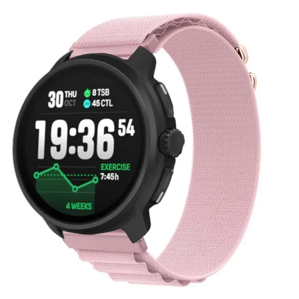 NYLON Vymeniteľný remienok pre Suunto Race 2 svetloružový
