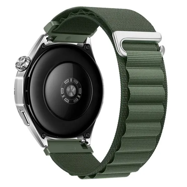 NYLON Vymeniteľný remienok pre Huawei Watch GT 5 46mm / GT 6 46mm tmavozelený