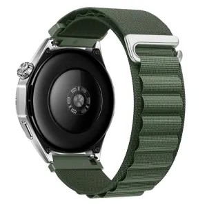NYLON Vymeniteľný remienok pre Huawei Watch GT 5 46mm / GT 6 46mm tmavozelený