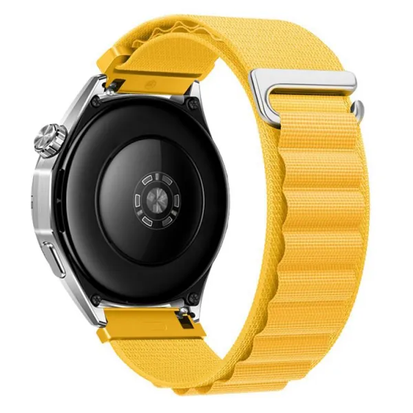 NYLON Vymeniteľný remienok pre Huawei Watch GT 5 46mm / GT 6 46mm žltý