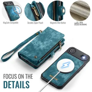 WALLET Ochranný kryt s peňaženkou 2v1 pre Apple iPhone Air modrý