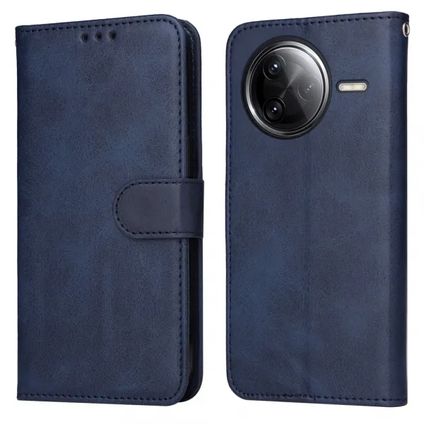 SMOOTH Peňaženkové puzdro pre Xiaomi Poco F7 Ultra modré