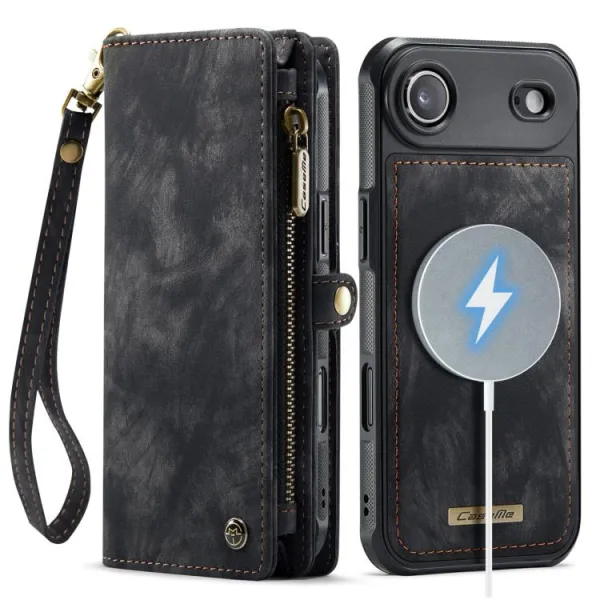 WALLET Ochranný kryt s peňaženkou 2v1 pre Apple iPhone Air čierny