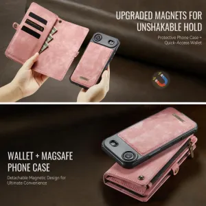 WALLET Ochranný kryt s peňaženkou 2v1 pre Apple iPhone Air ružový