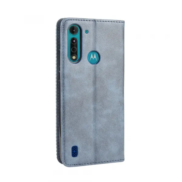 BUSINESS Peňaženkové puzdro pre Motorola Moto G8 Power Lite modré