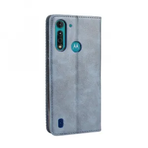BUSINESS Peňaženkové puzdro pre Motorola Moto G8 Power Lite modré
