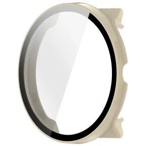 PC FULL COVER Plastový kryt so sklom pre Suunto Race 2 IVORY