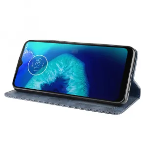 BUSINESS Peňaženkové puzdro pre Motorola Moto G8 Power Lite modré