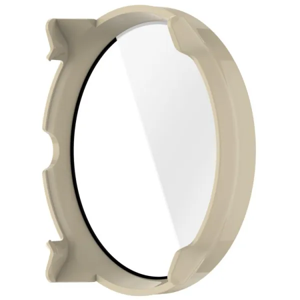 PC FULL COVER Plastový kryt so sklom pre Suunto Race 2 IVORY