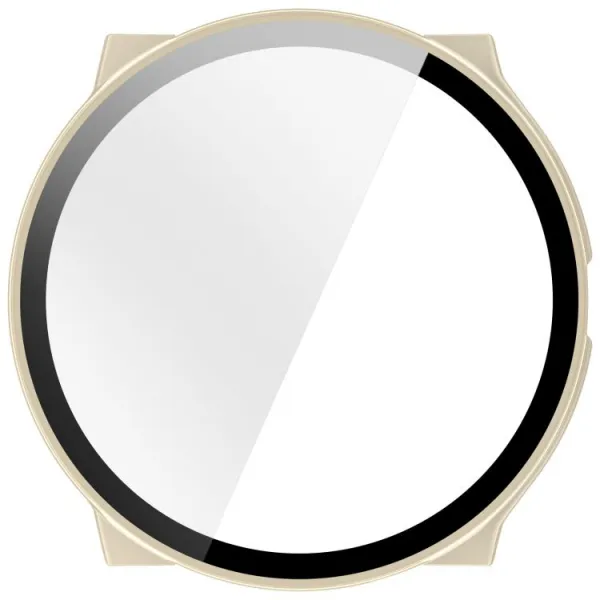 PC FULL COVER Plastový kryt so sklom pre Suunto Race 2 IVORY