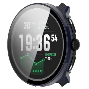 PC FULL COVER Plastový kryt so sklom pre Suunto Race 2 modrý
