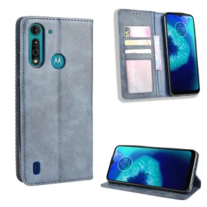 BUSINESS Peňaženkové puzdro pre Motorola Moto G8 Power Lite modré