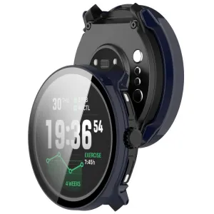 PC FULL COVER Plastový kryt so sklom pre Suunto Race 2 modrý