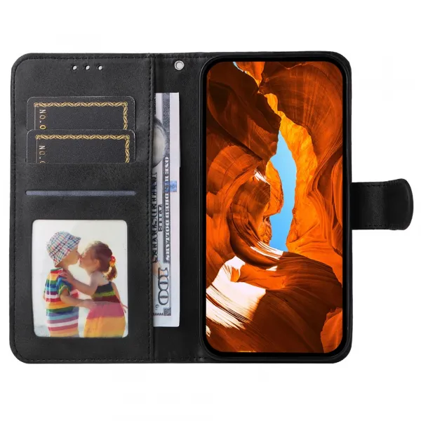 SMOOTH Peňaženkové puzdro pre Xiaomi Poco F7 Ultra čierne