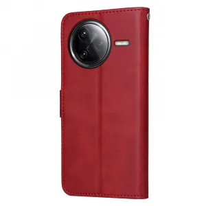 SMOOTH Peňaženkové puzdro pre Xiaomi Poco F7 Ultra červené