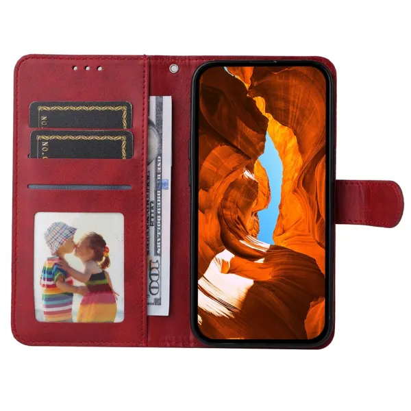 SMOOTH Peňaženkové puzdro pre Xiaomi Poco F7 Ultra červené
