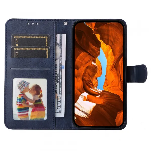 SMOOTH Peňaženkové puzdro pre Xiaomi Poco F7 Ultra modré