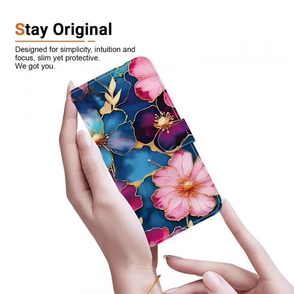 ART Peňaženkový obal pre Samsung Galaxy A56 COLORFUL BLOSSOM