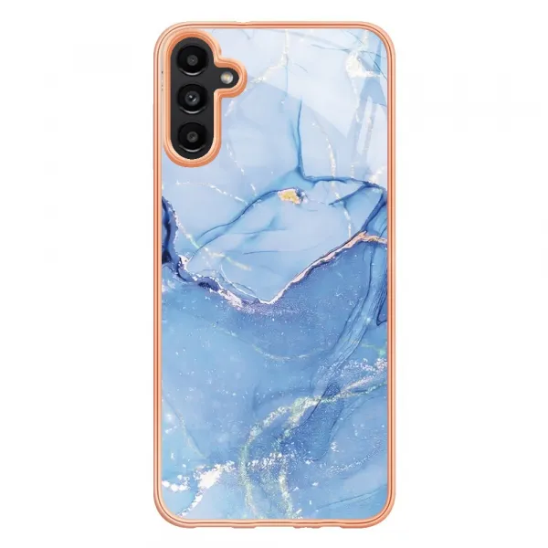IMD MARBLE Ochranný kryt pre Samsung Galaxy A56 BLUE