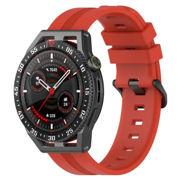 RUBBER Silikónový remienok Huawei Watch Buds / GT3 SE / GT3 Pro 46mm červený