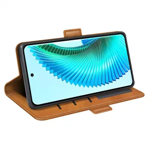 SIDE Peňaženkové puzdro pre Honor Magic6 Lite 5G svetlohnedé