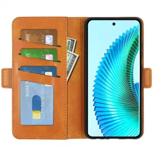 SIDE Peňaženkové puzdro pre Honor Magic6 Lite 5G svetlohnedé