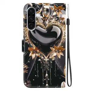 ART Peňaženkový obal pre Samsung Galaxy A56 BLACK HEART
