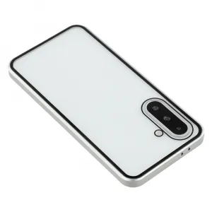 Magnetický kryt 360 pre Samsung Galaxy A56 strieborný