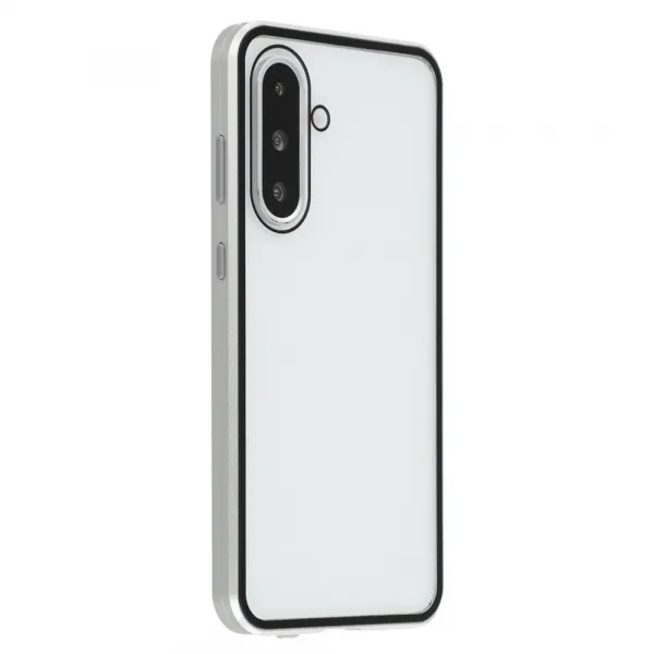 Magnetický kryt 360 pre Samsung Galaxy A56 strieborný