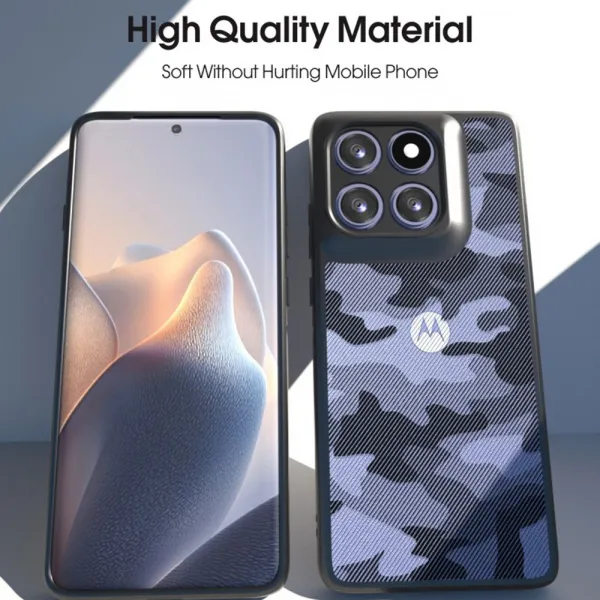 IBMRS Ochranný kryt pre Motorola Edge 60 / Edge 60 Fusion TRANSPARENT BLACK
