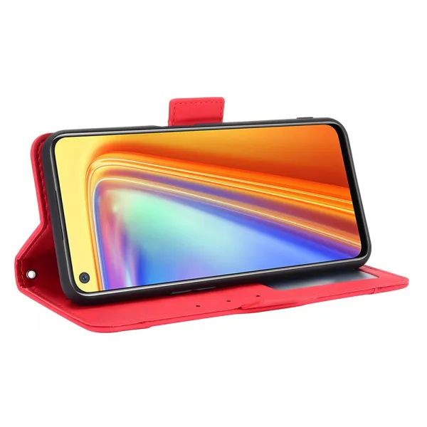SLOT Peňaženkový obal pre Realme 7 červený