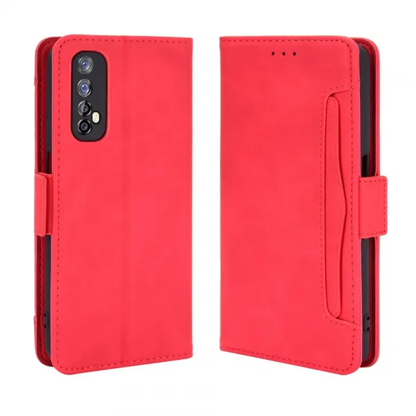 SLOT Peňaženkový obal pre Realme 7 červený