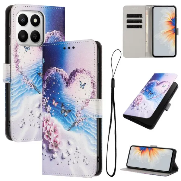 ART Peňaženkový kryt pre Honor 400 Smart 5G / Honor X7d LOVE BUTTERFLY