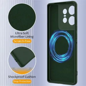 RUBBER MAGSAFE Silikónový kryt pre Motorola Edge 50 Ultra DARK GREEN
