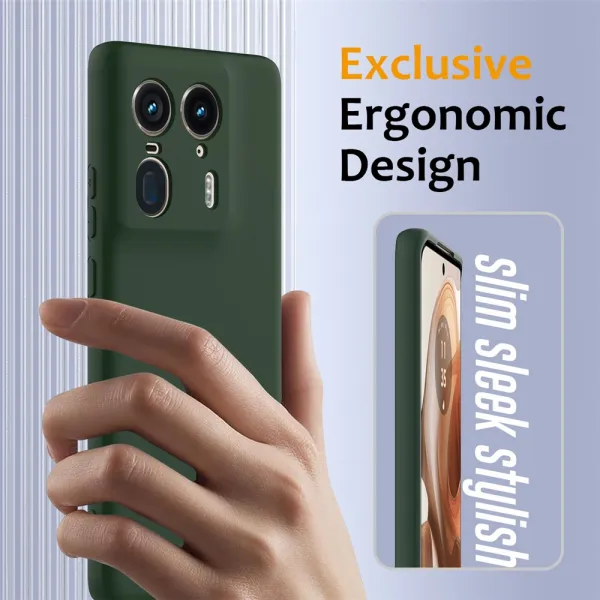 RUBBER MAGSAFE Silikónový kryt pre Motorola Edge 50 Ultra DARK GREEN