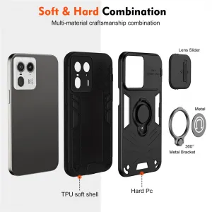 CAMPROTECT Obal s držiakom pre Motorola Edge 50 Ultra čierny