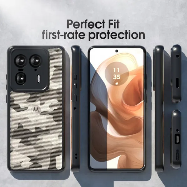 IBMRS Ochranný obal pre Motorola Edge 50 Ultra CAMO