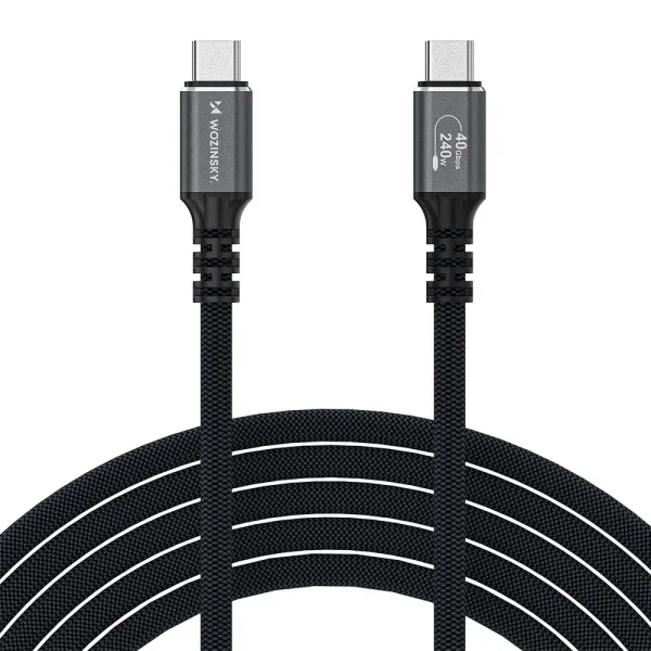 MG WPS-UY41S kábel USB-C / Thunderbolt 4 4K 240W 1m, čierny