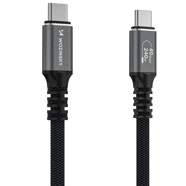 MG WPS-UY41S kábel USB-C / Thunderbolt 4 4K 240W 1m, čierny
