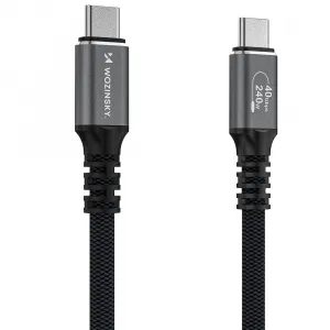 MG WPS-UY41S kábel USB-C / Thunderbolt 4 4K 240W 1m, čierny