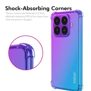 ENKAY GRADIENT Ochranný kryt pre Xiaomi 15T Pro BLUE PINK