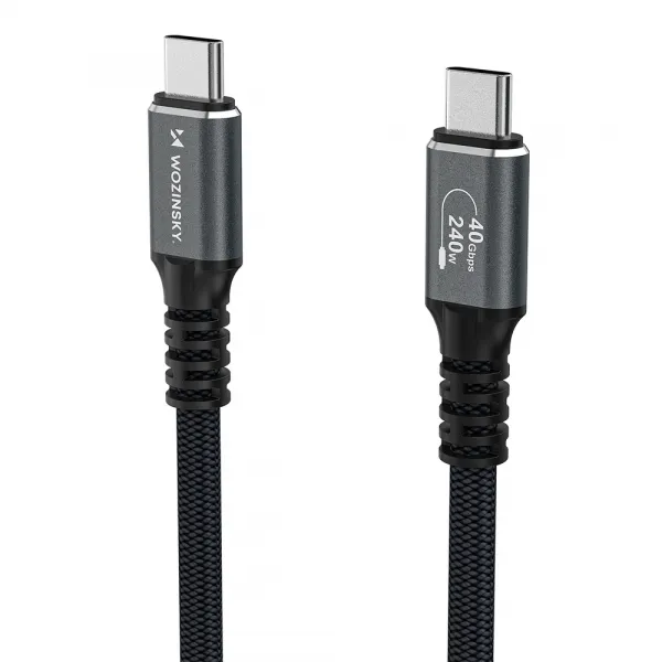MG WPS-UY41S kábel USB-C / Thunderbolt 4 4K 240W 1m, čierny