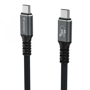 MG WPS-UY41S kábel USB-C / Thunderbolt 4 4K 240W 1m, čierny