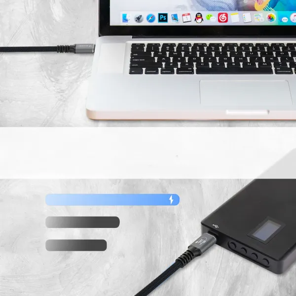 MG WPS-UY41S kábel USB-C / Thunderbolt 4 4K 240W 1m, čierny