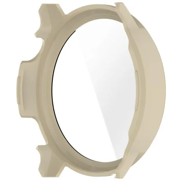PC FULL COVER Plastový kryt so sklom pre Garmin Venu 4 45mm IVORY