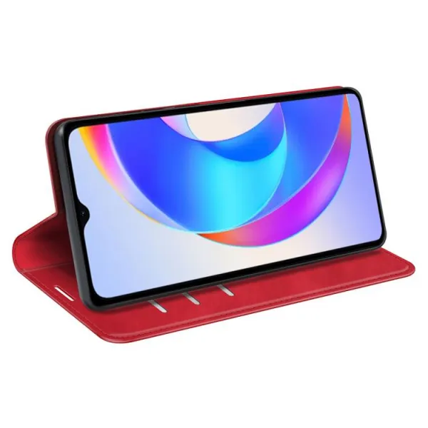 MAGNETIC Zaklápací kryt pre Honor X5c Plus červený