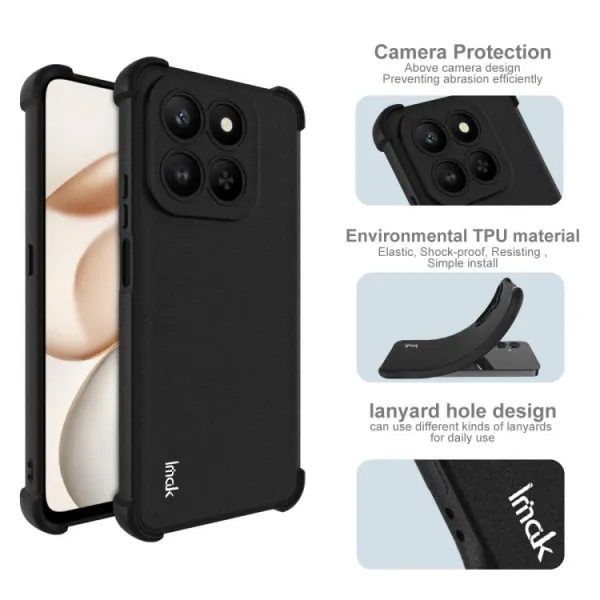 IMAK Ochranný obal pre Honor 400 Smart 5G / Honor X7d MATTE BLACK