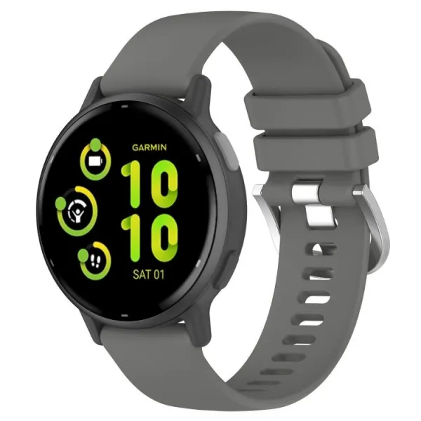 SILICONE Vymeniteľný remienok pre Garmin Venu 4 41mm tmavošedý